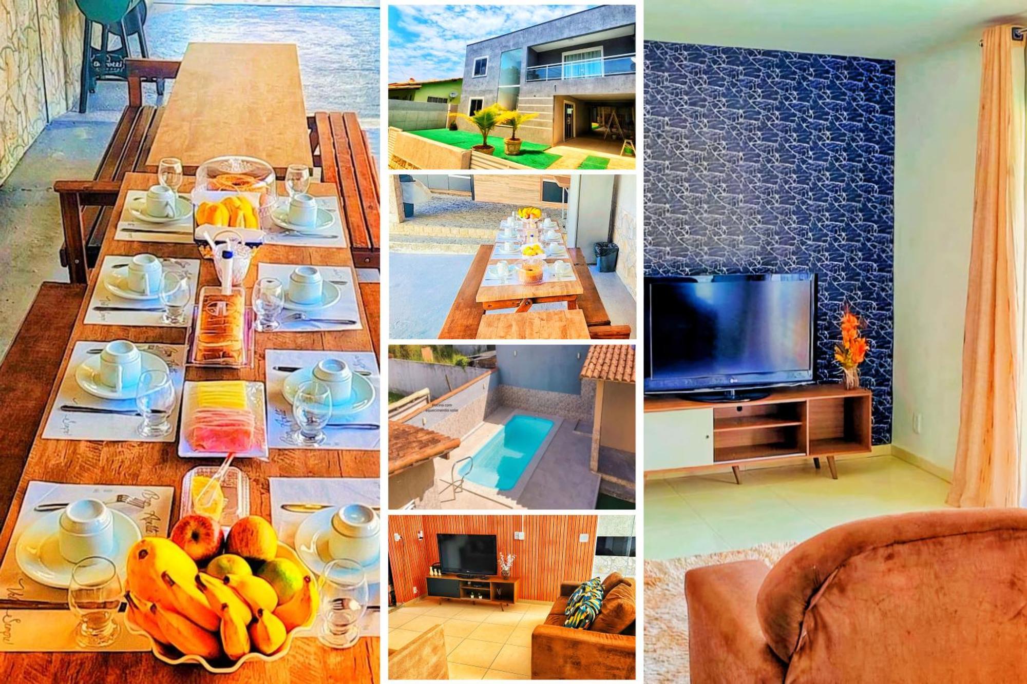 Refugio Tropical Casa De Praia Com Piscina Aquecida E 4 Suites E Garagem 3 Carros, 800 Mtrs Da Praia Internet 700 Mbps, Condominio Privado Com Pista De Skate , Quadra De Futevolei , Campos E Quadras De Futebol! Cabo Frio Dış mekan fotoğraf