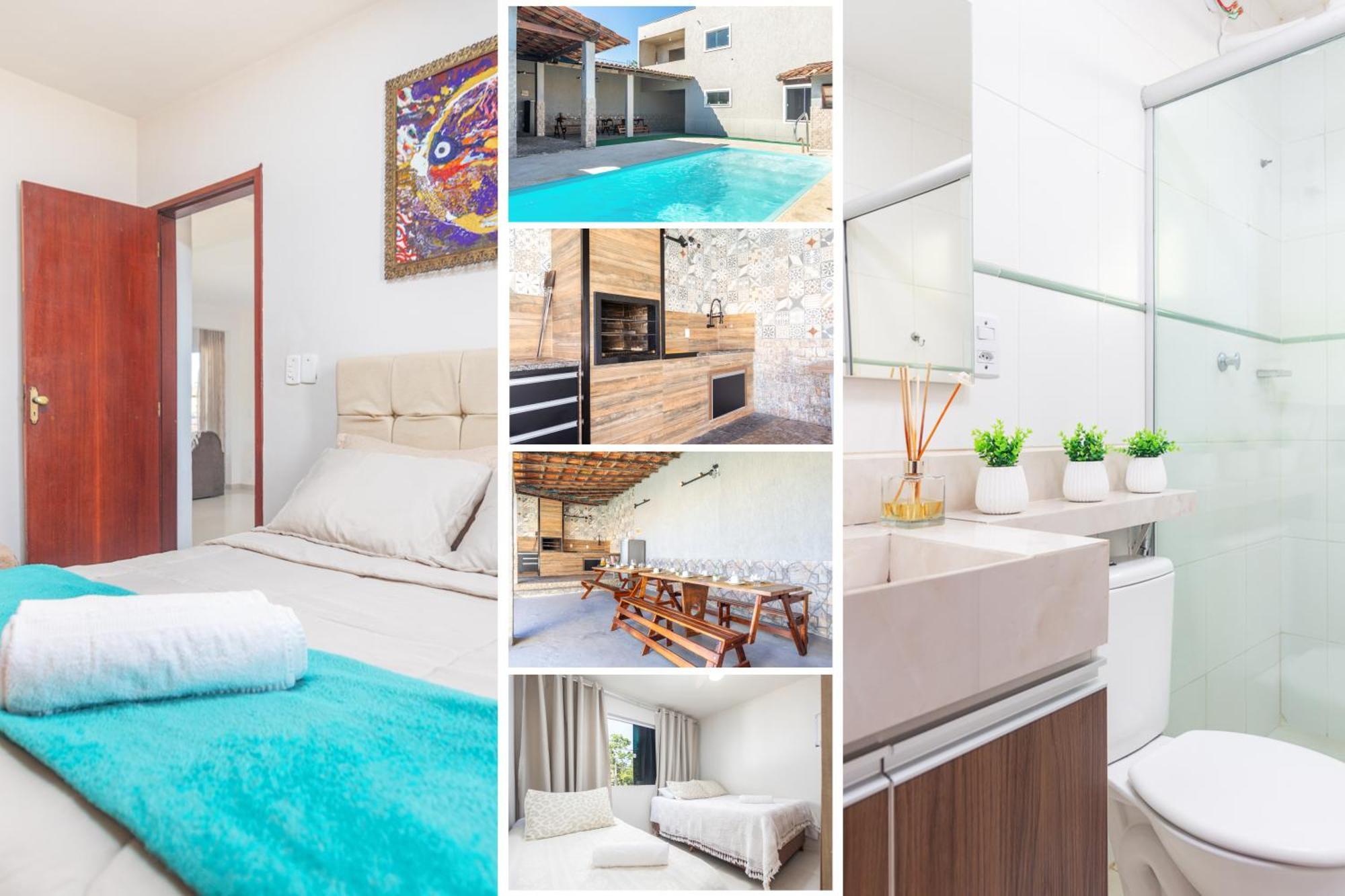 Refugio Tropical Casa De Praia Com Piscina Aquecida E 4 Suites E Garagem 3 Carros, 800 Mtrs Da Praia Internet 700 Mbps, Condominio Privado Com Pista De Skate , Quadra De Futevolei , Campos E Quadras De Futebol! Cabo Frio Dış mekan fotoğraf